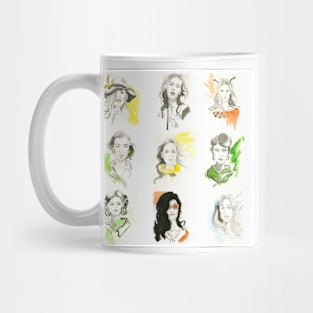 fashion illustration watercolor Mug